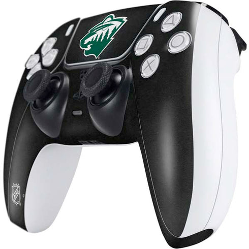 NHL Minnesota Wild Black Background PS5 Controller Skin