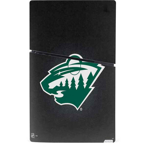 NHL Minnesota Wild Black Background PS5 Slim Digital Edition Bundle Skin