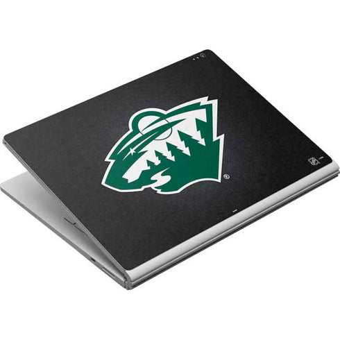 NHL Minnesota Wild Black Background Surface Book Skin