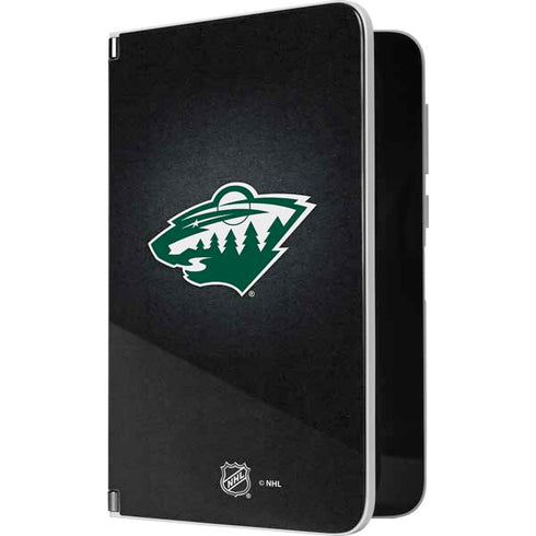 NHL Minnesota Wild Black Background Surface Duo Skin