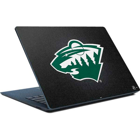 NHL Minnesota Wild Black Background Surface Laptop Skin