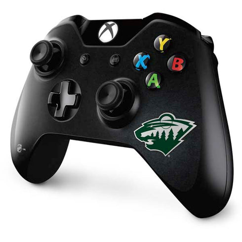 NHL Minnesota Wild Black Background Xbox One Controller Skin