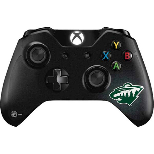 NHL Minnesota Wild Black Background Xbox One Controller Skin