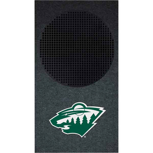 NHL Minnesota Wild Black Background Xbox Series S Console Skin