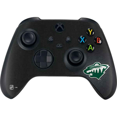 NHL Minnesota Wild Black Background Xbox Series X Controller Skin