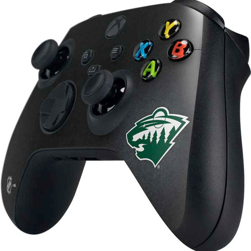 NHL Minnesota Wild Black Background Xbox Series X Controller Skin