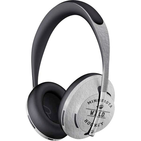 NHL Minnesota Wild Black Text Bose Noise Cancelling Headphones 700 Skin
