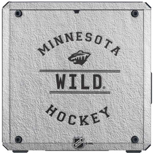 NHL Minnesota Wild Black Text Cooler Master MasterBox Q300L Mini Tower Skin