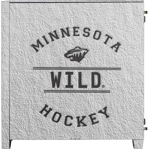 NHL Minnesota Wild Black Text Corsair 4000D Tempered Glass Mid-Tower ATX Case Skin