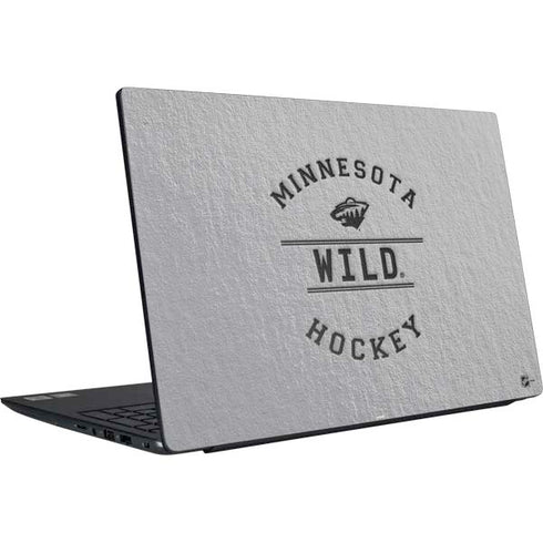 NHL Minnesota Wild Black Text Dell Vostro Skin