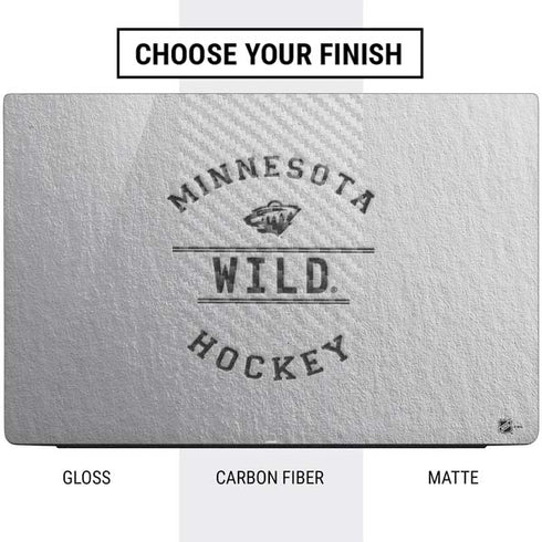 NHL Minnesota Wild Black Text Dell Vostro Skin