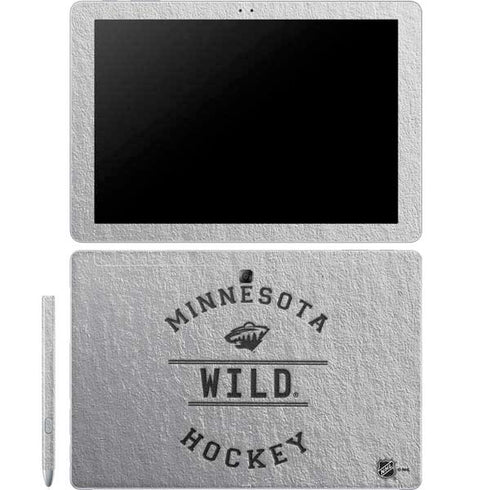 NHL Minnesota Wild Black Text Galaxy Book 12in Skin