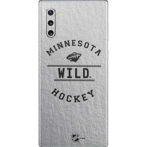 NHL Minnesota Wild Black Text Galaxy Note 10 Skin
