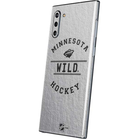 NHL Minnesota Wild Black Text Galaxy Note 10 Skin