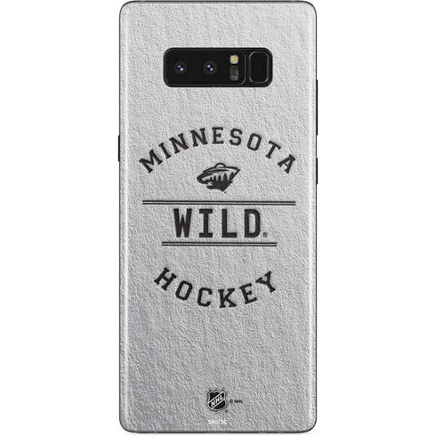 NHL Minnesota Wild Black Text Galaxy Note 8 Skin