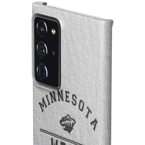NHL Minnesota Wild Black Text Galaxy Note20 Ultra 5G Lite Case
