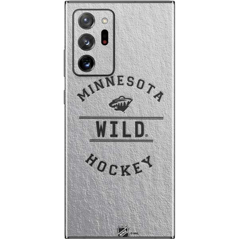 NHL Minnesota Wild Black Text Galaxy Note20 Ultra 5G Skin
