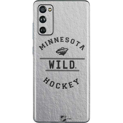 NHL Minnesota Wild Black Text Galaxy S20 Fan Edition Skin