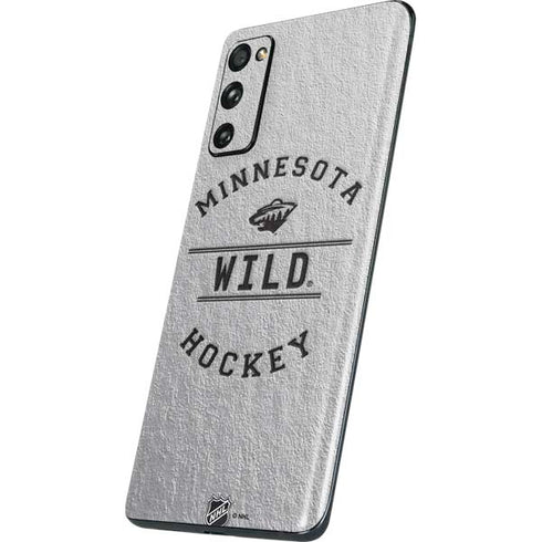 NHL Minnesota Wild Black Text Galaxy S20 Fan Edition Skin