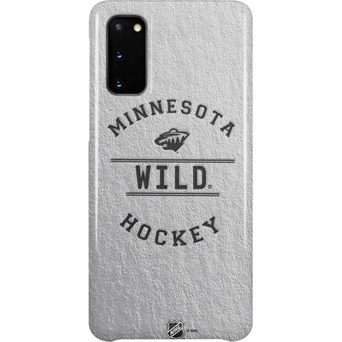 NHL Minnesota Wild Black Text Galaxy S20 Lite Case