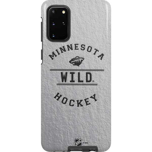 NHL Minnesota Wild Black Text Galaxy S20 Plus Pro Case