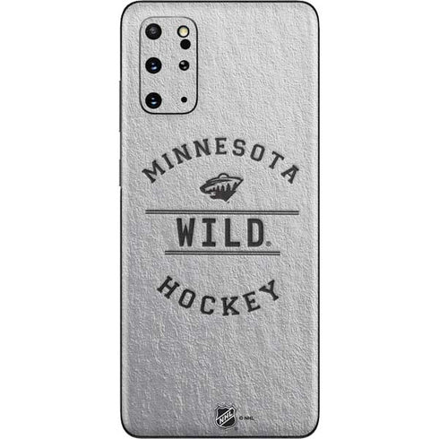 NHL Minnesota Wild Black Text Galaxy S20 Plus Skin