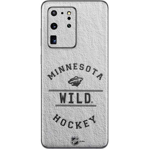 NHL Minnesota Wild Black Text Galaxy S20 Ultra 5G Skin