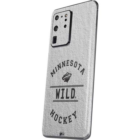 NHL Minnesota Wild Black Text Galaxy S20 Ultra 5G Skin