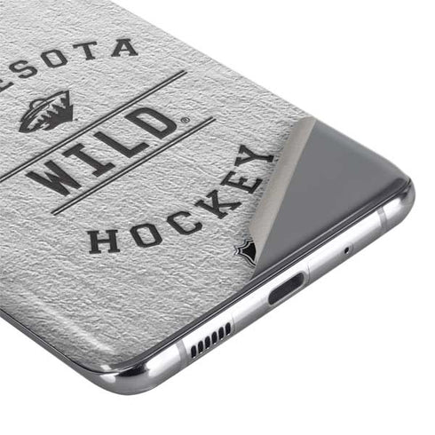 NHL Minnesota Wild Black Text Galaxy S20 Ultra 5G Skin