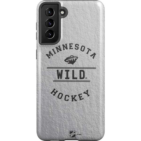 NHL Minnesota Wild Black Text Galaxy S21 Plus 5G Pro Case