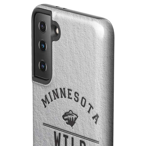 NHL Minnesota Wild Black Text Galaxy S21 Plus 5G Pro Case