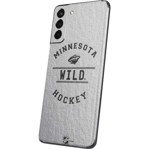 NHL Minnesota Wild Black Text Galaxy S21 Plus 5G Skin