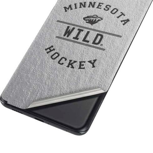 NHL Minnesota Wild Black Text Galaxy S21 Ultra 5G Skin