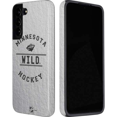 NHL Minnesota Wild Black Text Galaxy S22 Plus Pro Case