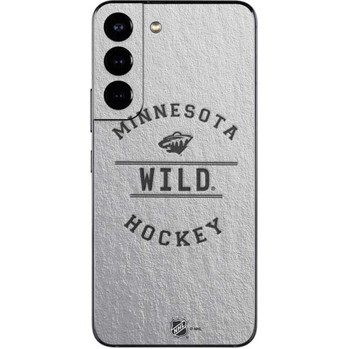 NHL Minnesota Wild Black Text Galaxy S22 Skin