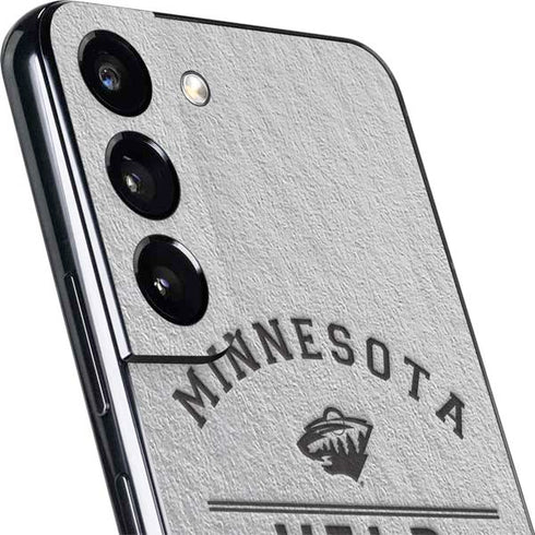 NHL Minnesota Wild Black Text Galaxy S22 Skin