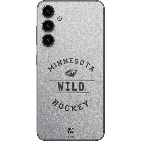 NHL Minnesota Wild Black Text Galaxy S23 FE Skin