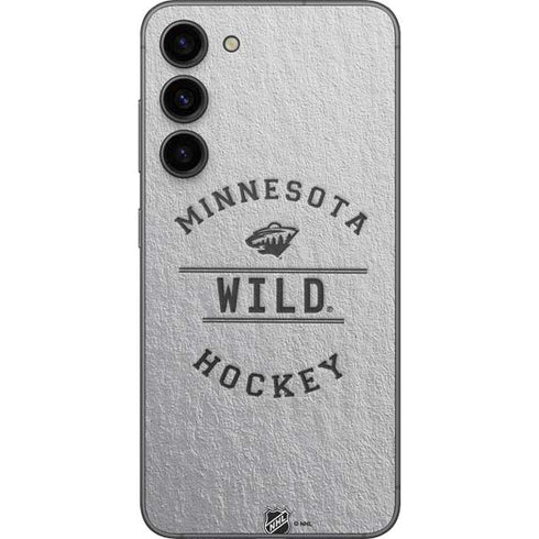 NHL Minnesota Wild Black Text Galaxy S23 Plus Skin