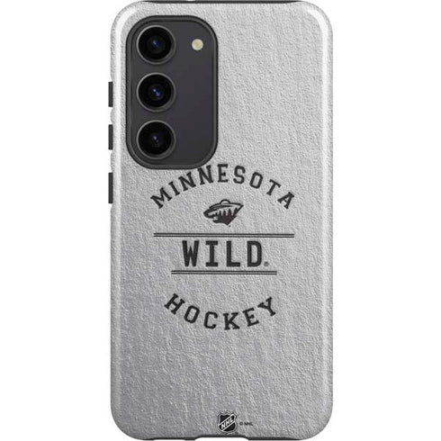 NHL Minnesota Wild Black Text Galaxy S23 Pro Case