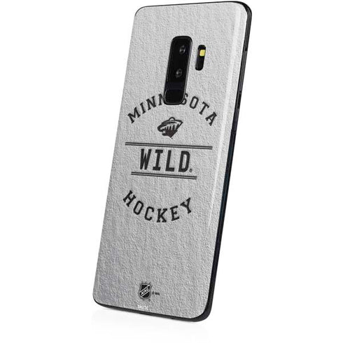 NHL Minnesota Wild Black Text Galaxy S9 Plus Skin