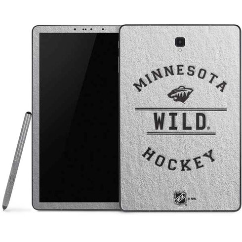 NHL Minnesota Wild Black Text Samsung Galaxy Tab Skin