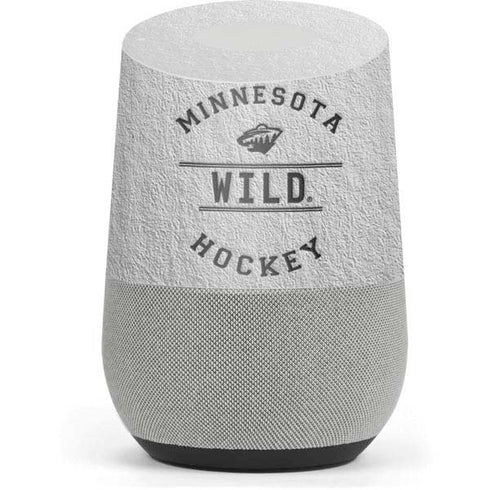 NHL Minnesota Wild Black Text Google Home Skin