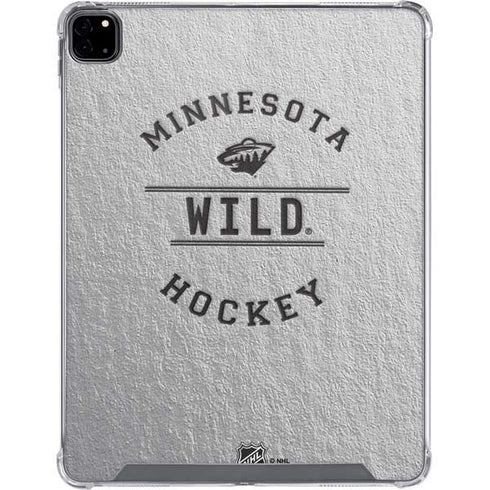 NHL Minnesota Wild Black Text iPad Pro 12.9in (2020) Clear Case