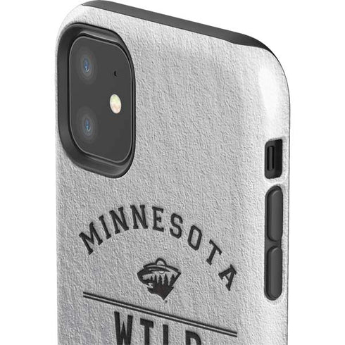 NHL Minnesota Wild Black Text iPhone 11 Impact Case
