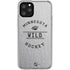 NHL Minnesota Wild Black Text iPhone 11 Pro Clear Case
