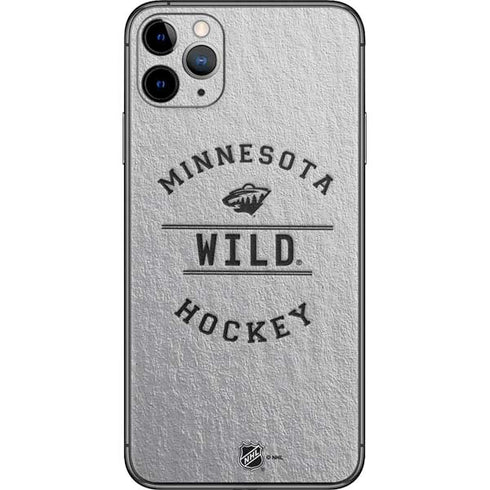 NHL Minnesota Wild Black Text iPhone 11 Pro Max Skin