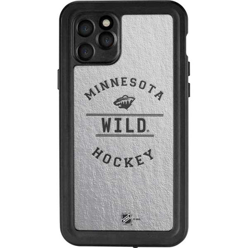 NHL Minnesota Wild Black Text iPhone 11 Pro Waterproof Case
