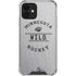 NHL Minnesota Wild Black Text iPhone 12 Clear Case