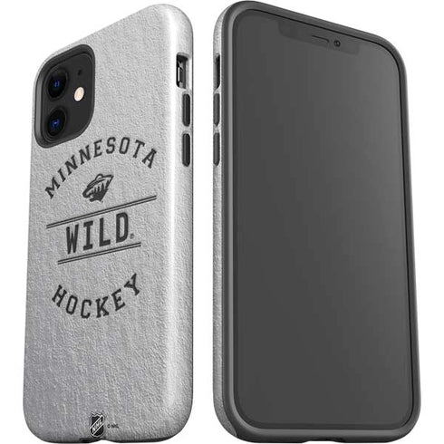 NHL Minnesota Wild Black Text iPhone 12 Impact Case