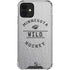 NHL Minnesota Wild Black Text iPhone 12 Mini Clear Case